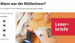 Bote der Urschweiz, Leserbrief 11.03.23