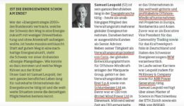 Energiemanager Samuel Leupold
