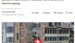 NZZ am 7.11.23 NZZ am 7.11.23