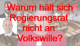 Blackout stoppen: Regierungsrat ignoriert Volkswille