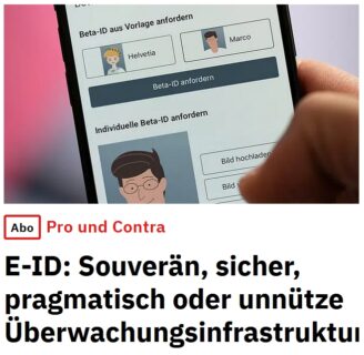 Pro/Contra zur E-ID