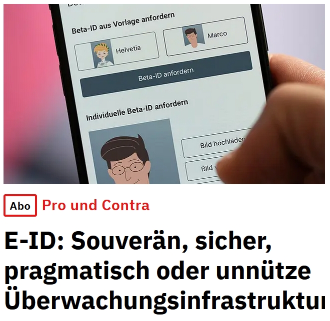 Pro/Contra zur E-ID Pro/Contra zur E-ID