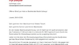 Medienmitteilung: Offener Brief an Bezirksrat Schwyz