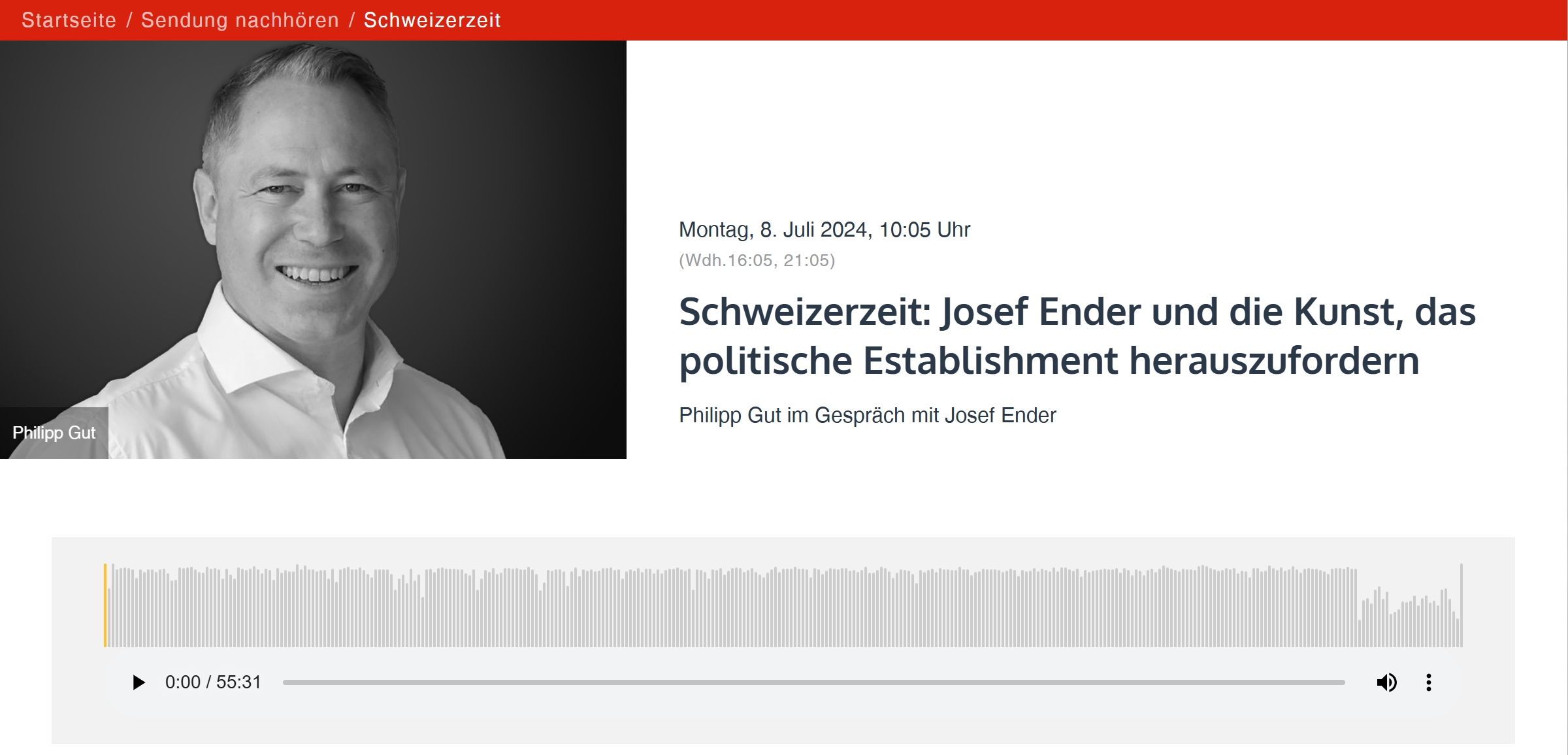 Interview Kontrafunk – Schweizerzeit: Die Kunst, das politische Establishment herauszufordern