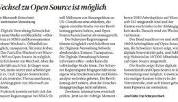 Wechsel zu Open Source ist möglich