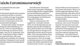 Leserbrief «Falsche Extremismusvorwürfe»